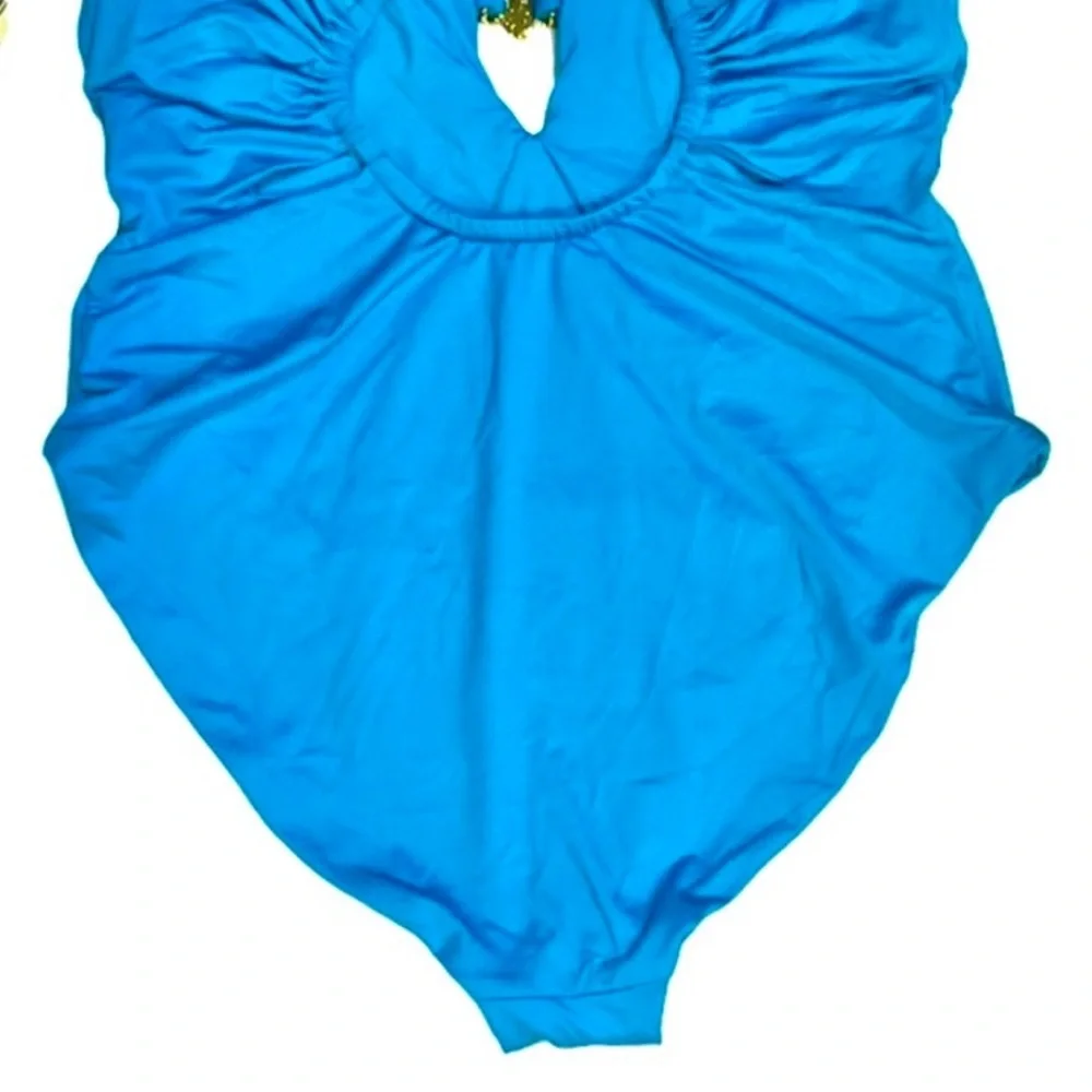 Trina Turk Monaco Solid Plunge One Piece - Picture 10 of 16